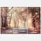 Designart - Golden Autumn Beautiful Forest - Landscape Canvas Art Print